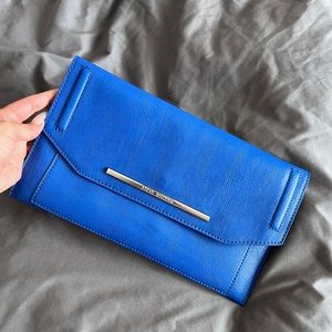 Blue Envelope Clutch Purse
